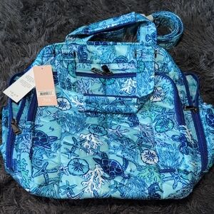 Blue Patterned Women's Tote Bag